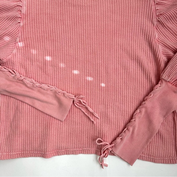 Free People One Tasha Thermal in Pastel Pink L - Picture 7 of 10